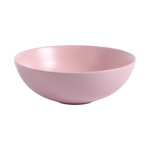 Ceramic Countertop Art Wash Basin, Vessel Sink(Matt Light Pink)