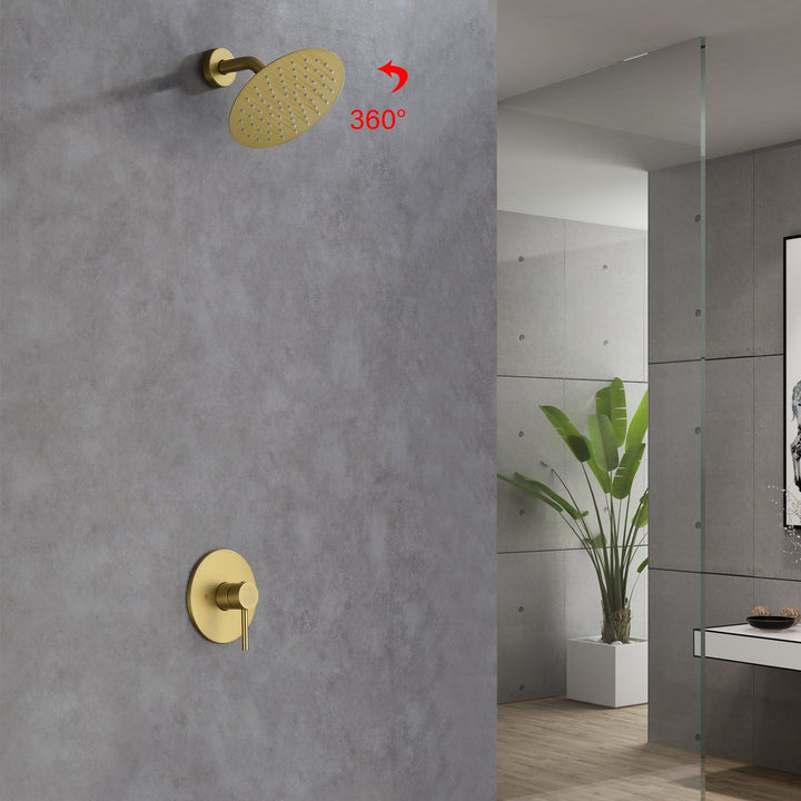 Shower Head Built-In Shower System With Rough-in Valve