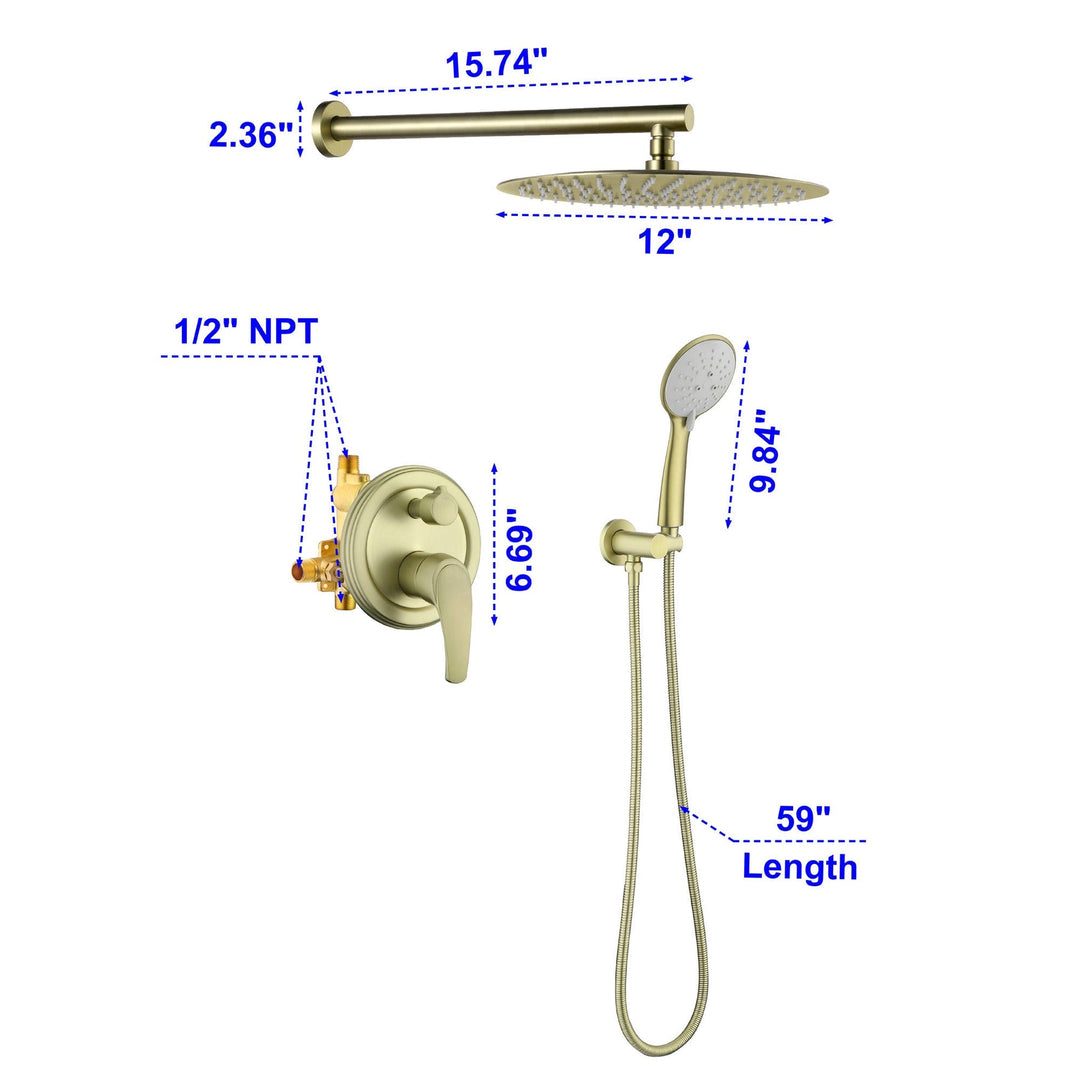 dual shower head system