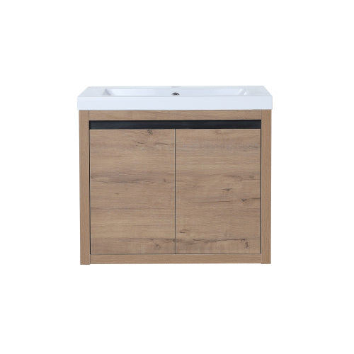 24 Inch Bathroom Cabinet With Sink,Soft Close Doors,Float Mounting Design For Small Bathroom