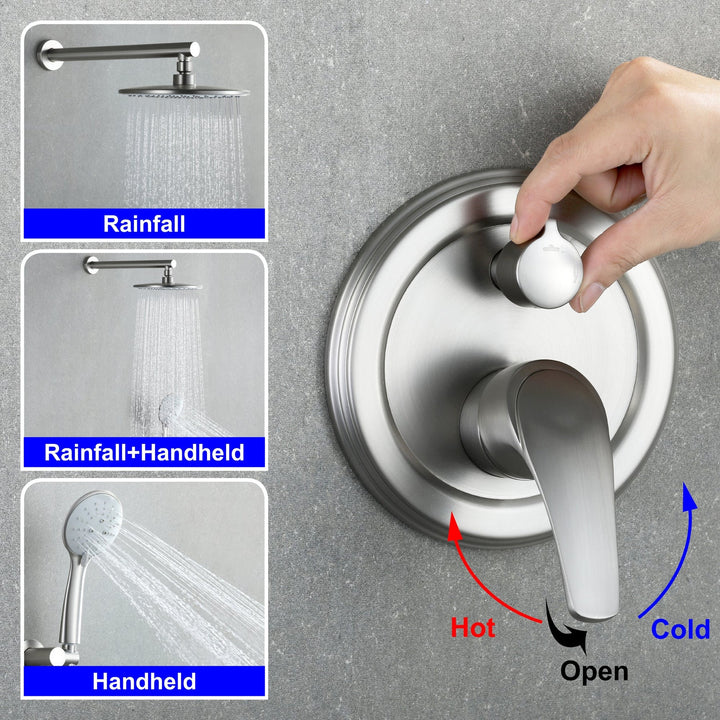 rain shower head systems