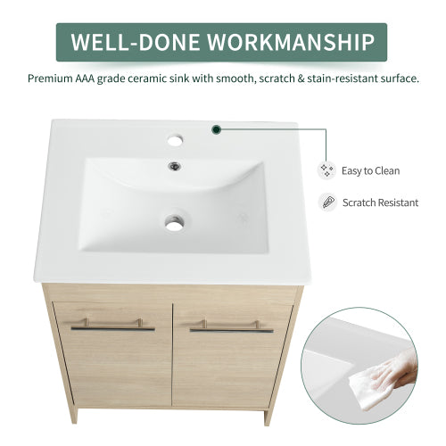 Freestanding Vanity Cabinet with Sink
