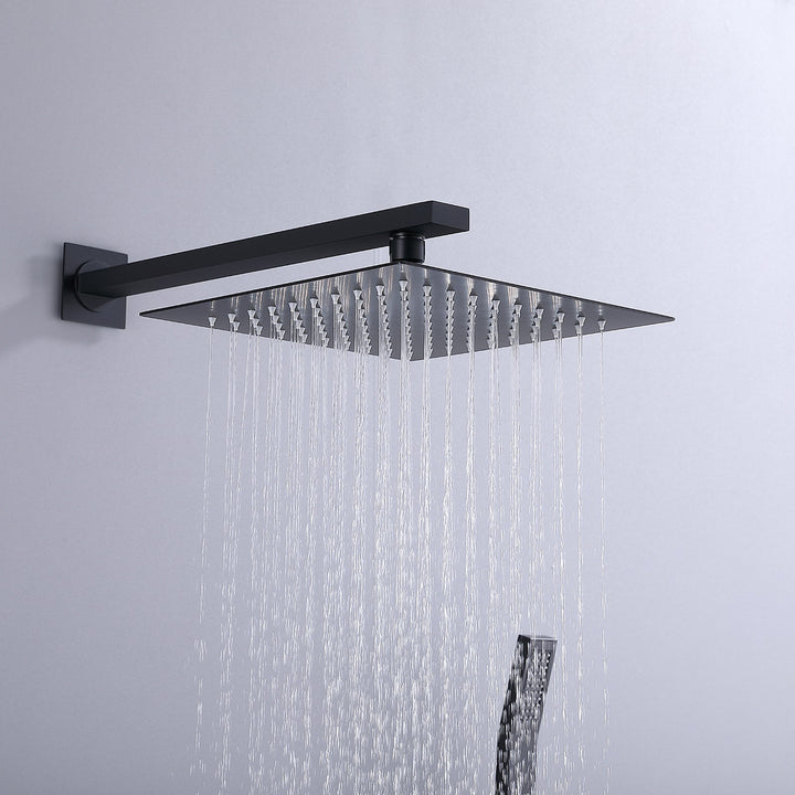 10 inch Shower Faucet Set with 4 PCS Shower Body Sprayer Jets