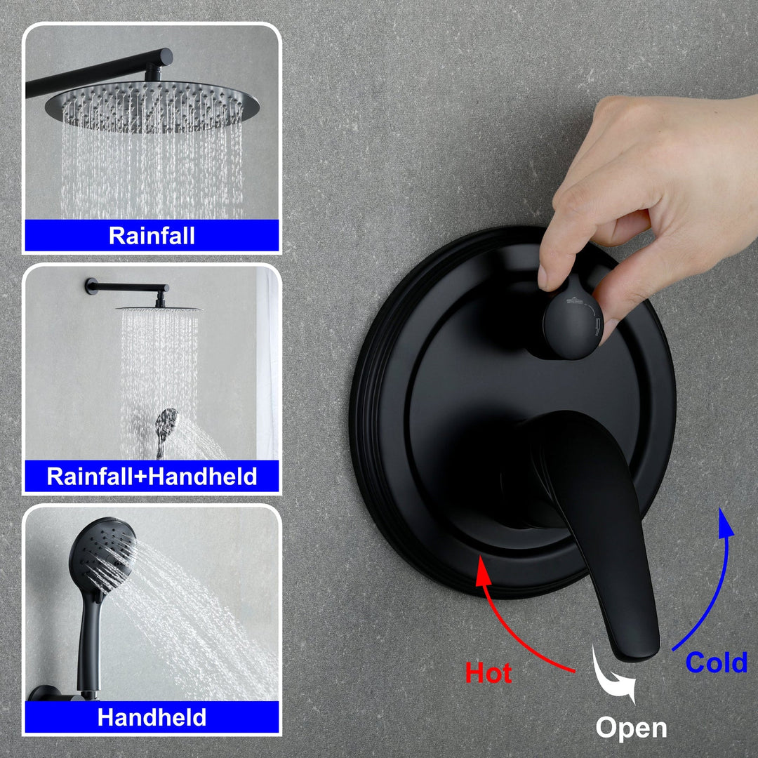 shower systems with handheld shower