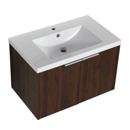 30" Soft Close Doors Bathroom Vanity With Sink For Small Bathroom