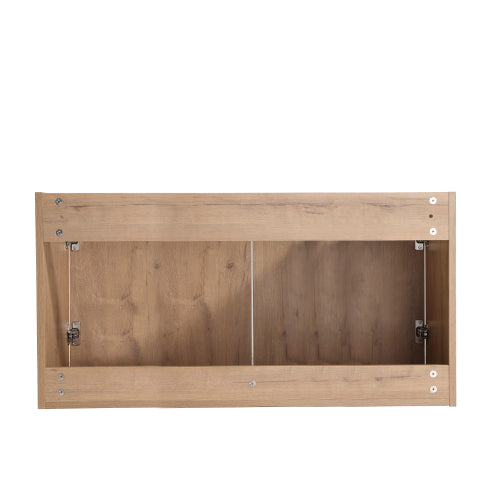 36" Modern Design Float Mounting Bathroom Vanity With Sink Soft Close Door