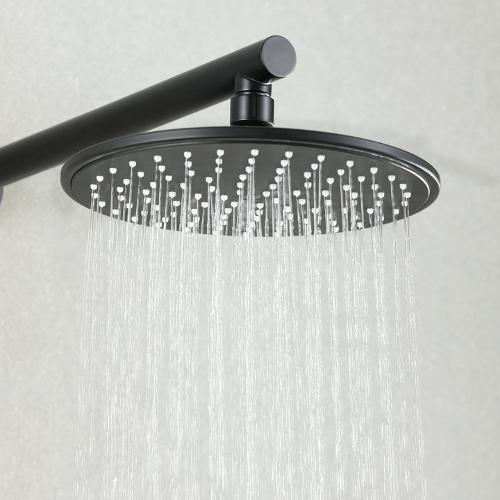 8 inch/ 9 inch 1-Spray Patterns with 2.1 GPM Wall Mount Fixed Shower Head with Valve Included