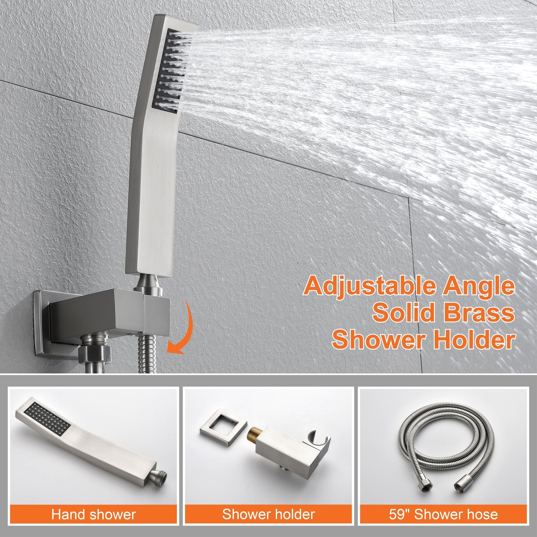 rain shower system with handheld