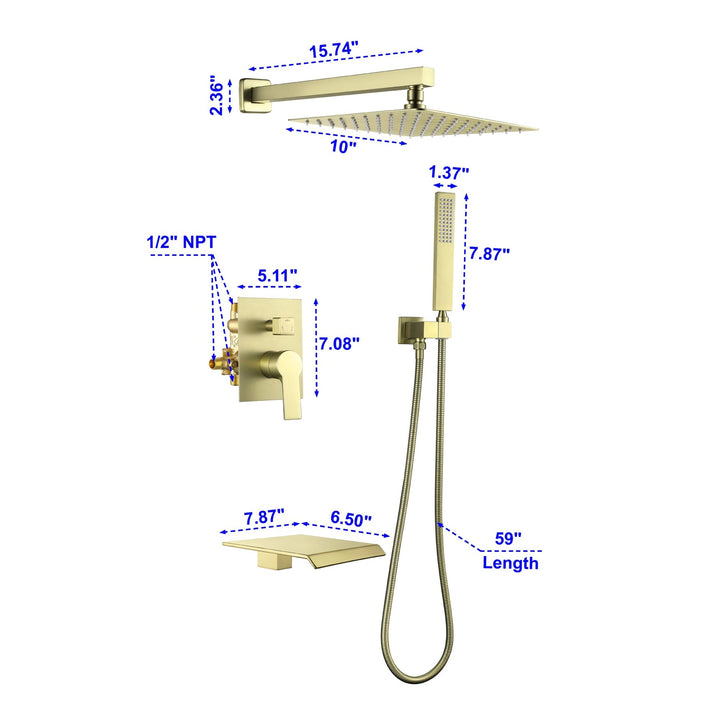 dual shower head system