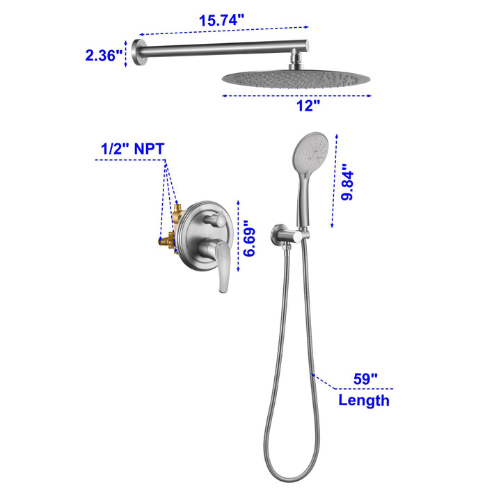 waterfall shower head