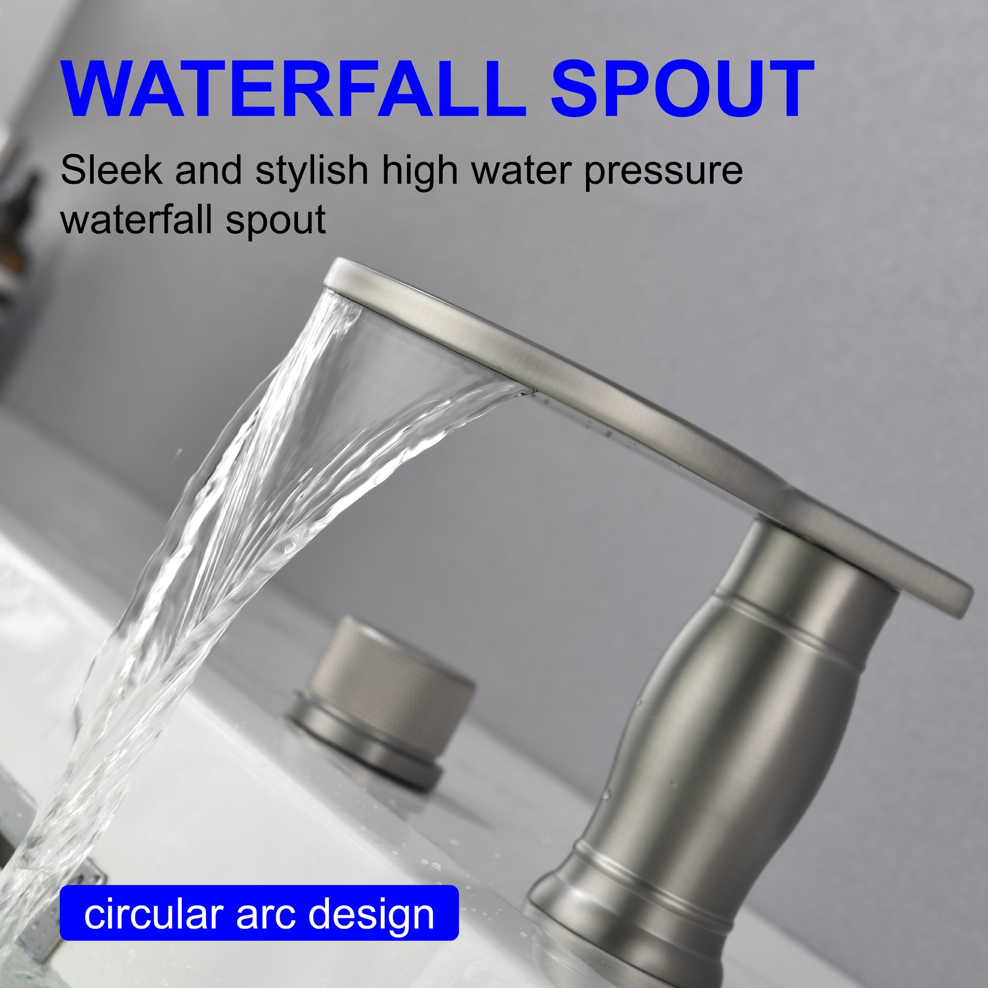 Double Handle Deck Mounted Roman Tub Faucet Trim