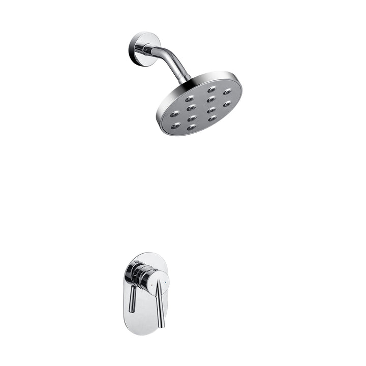 Wall Mount Shower Faucet, Bathroom Faucets Shower Trim Kit, Bathroom Shower Head, Chrome