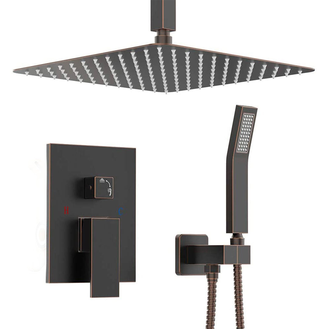 10 inch/ 12 inch/ 16 inch Shower Head and  Ceiling Mounted Shower System Combo Set with Handheld