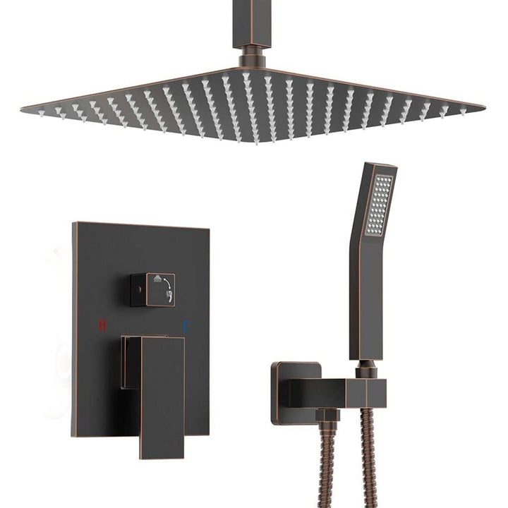 10 inch/ 12 inch/ 16 inch Shower Head and  Ceiling Mounted Shower System Combo Set with Handheld