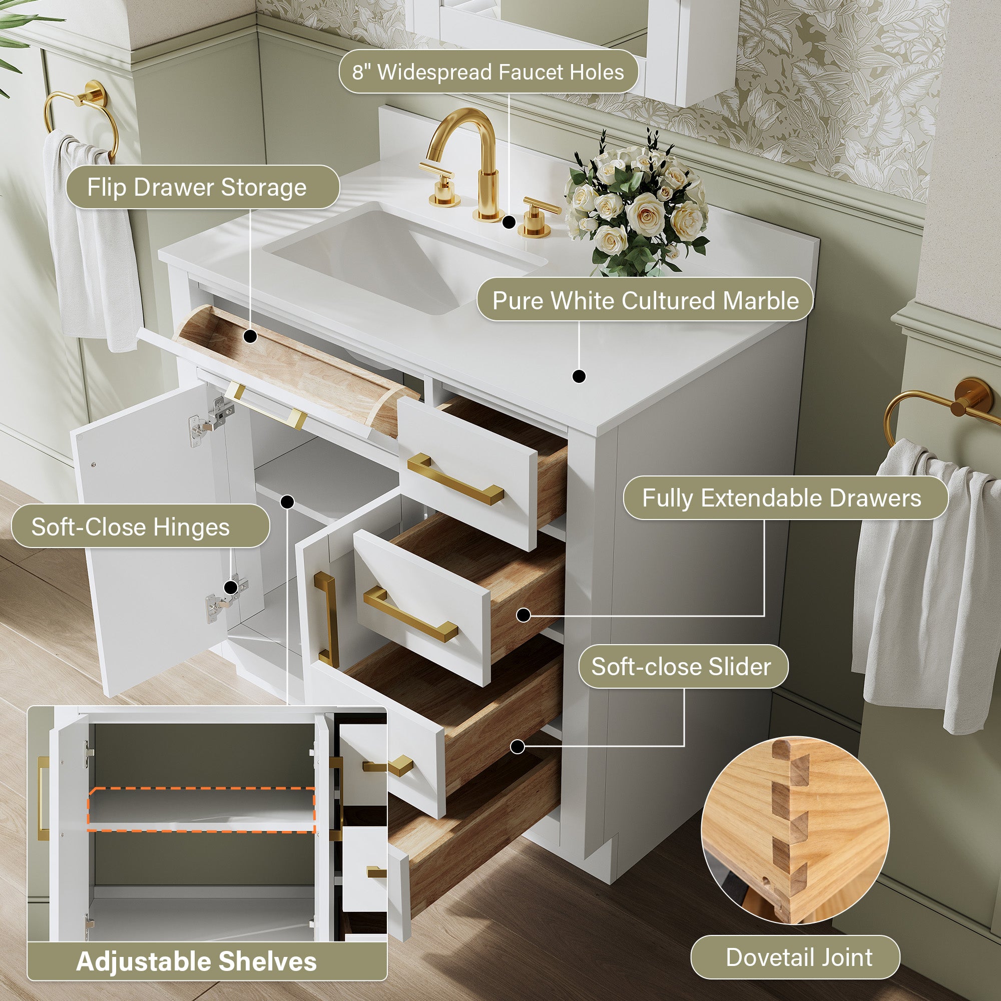 #Handle Color_Brushed Gold