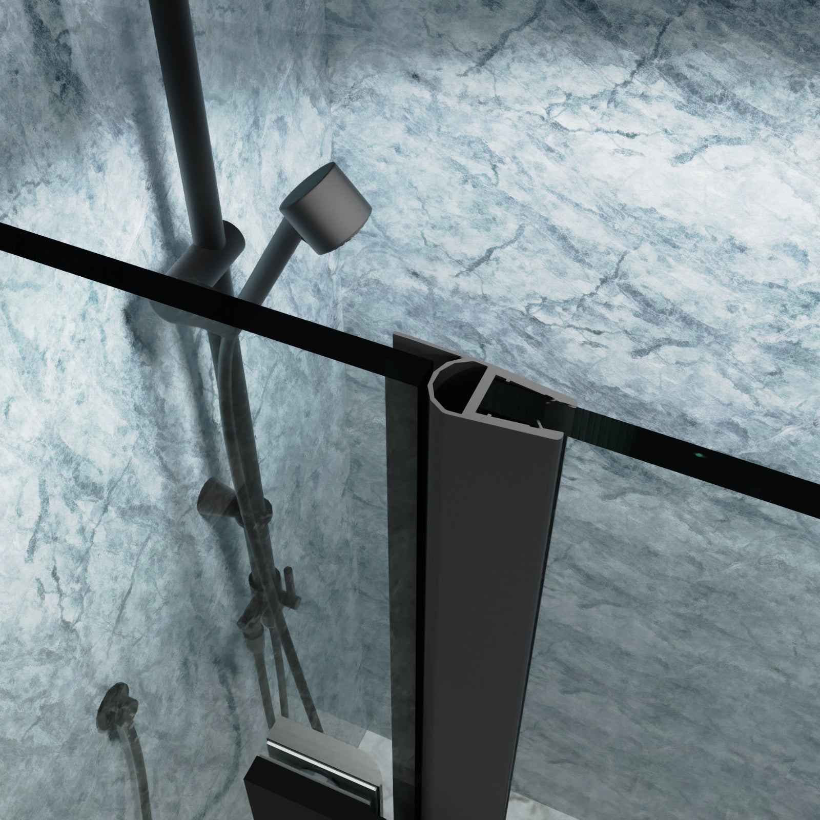 glass shower door bottom seal