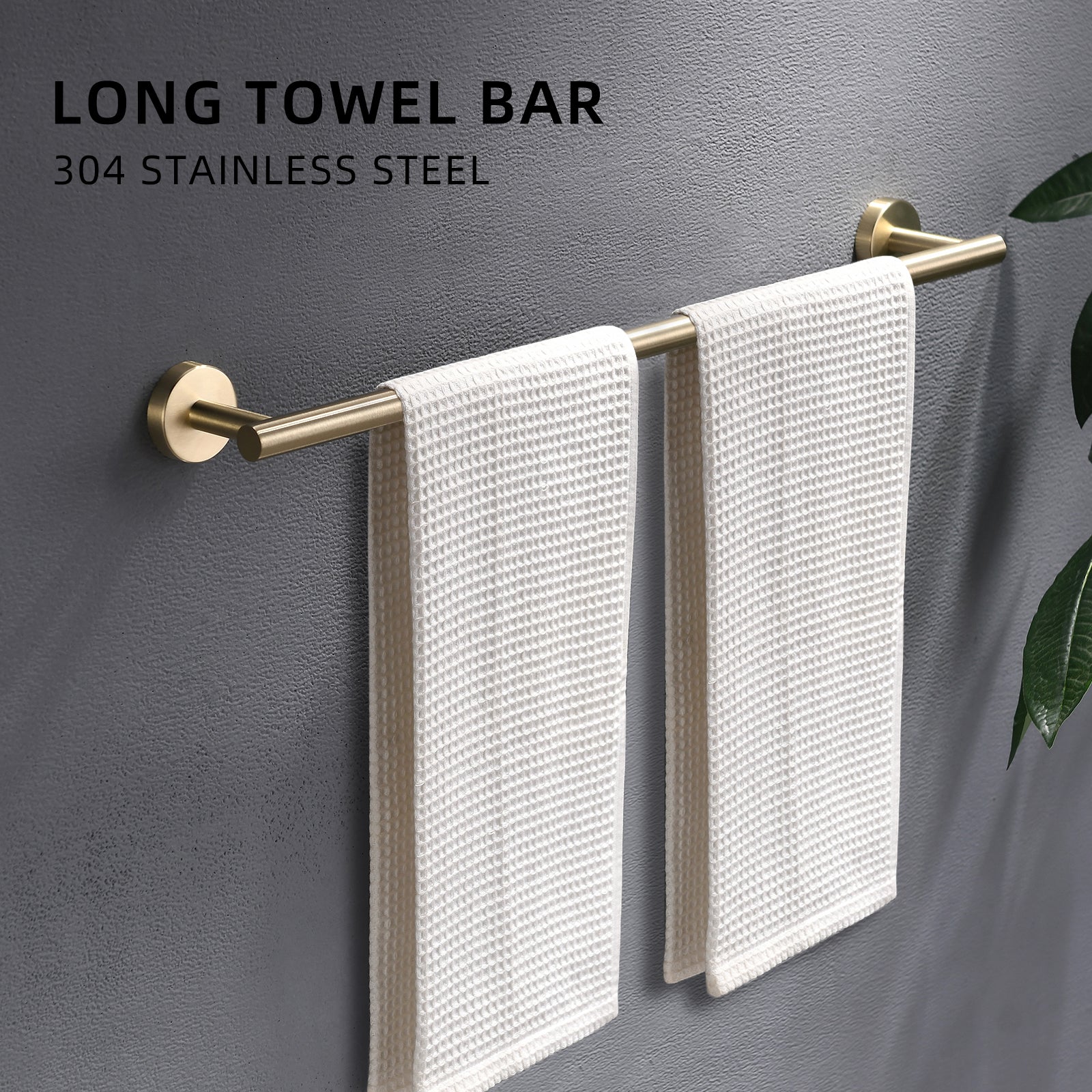 Minimalist 8-Piece Bathroom Accessories Set, Durable 304 Stainless Steel with Hidden Mount Design