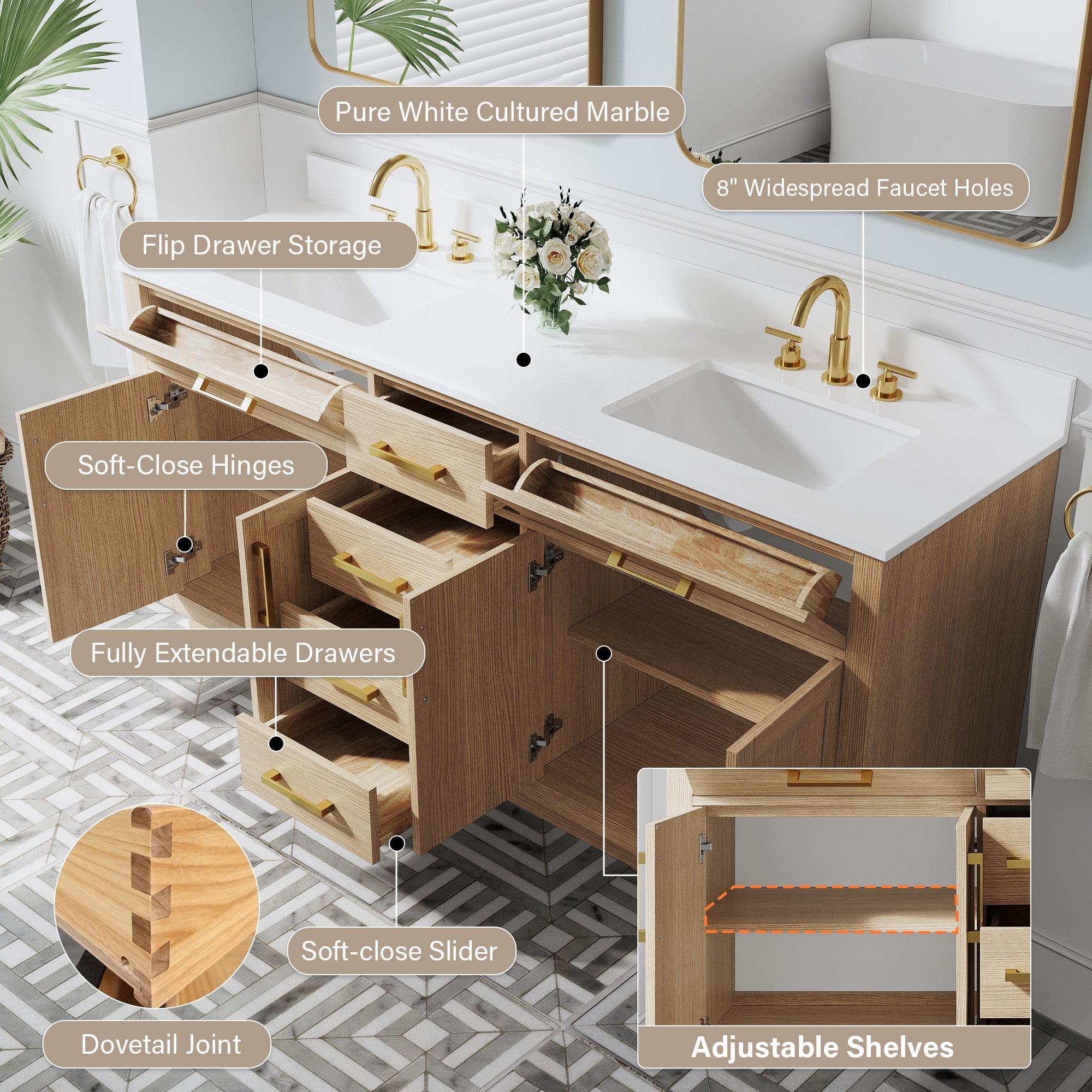 #Handle Color_Brushed Gold