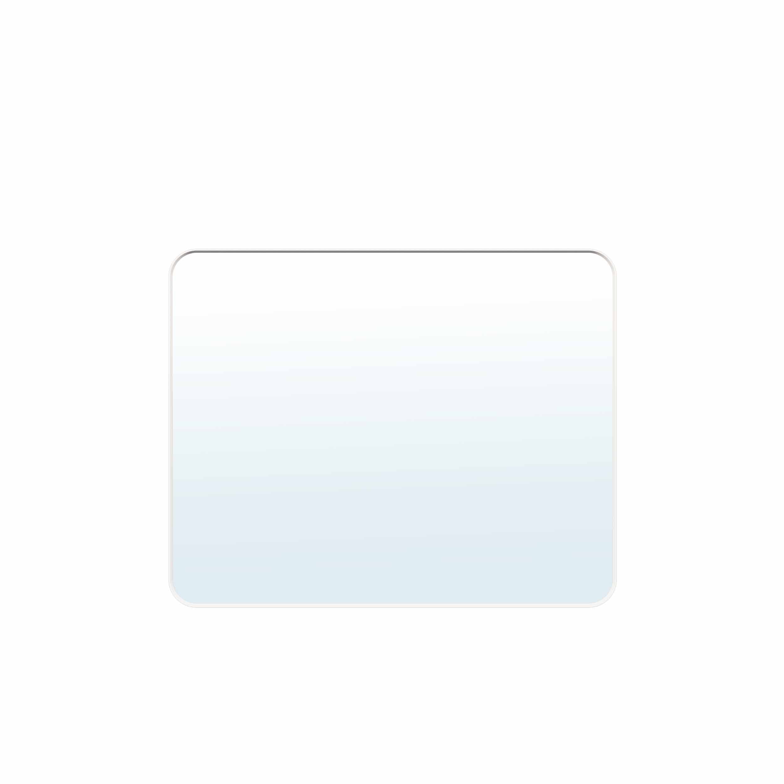 40-in W x 32-in H White Rectangular Framed Bathroom Vanity Mirror