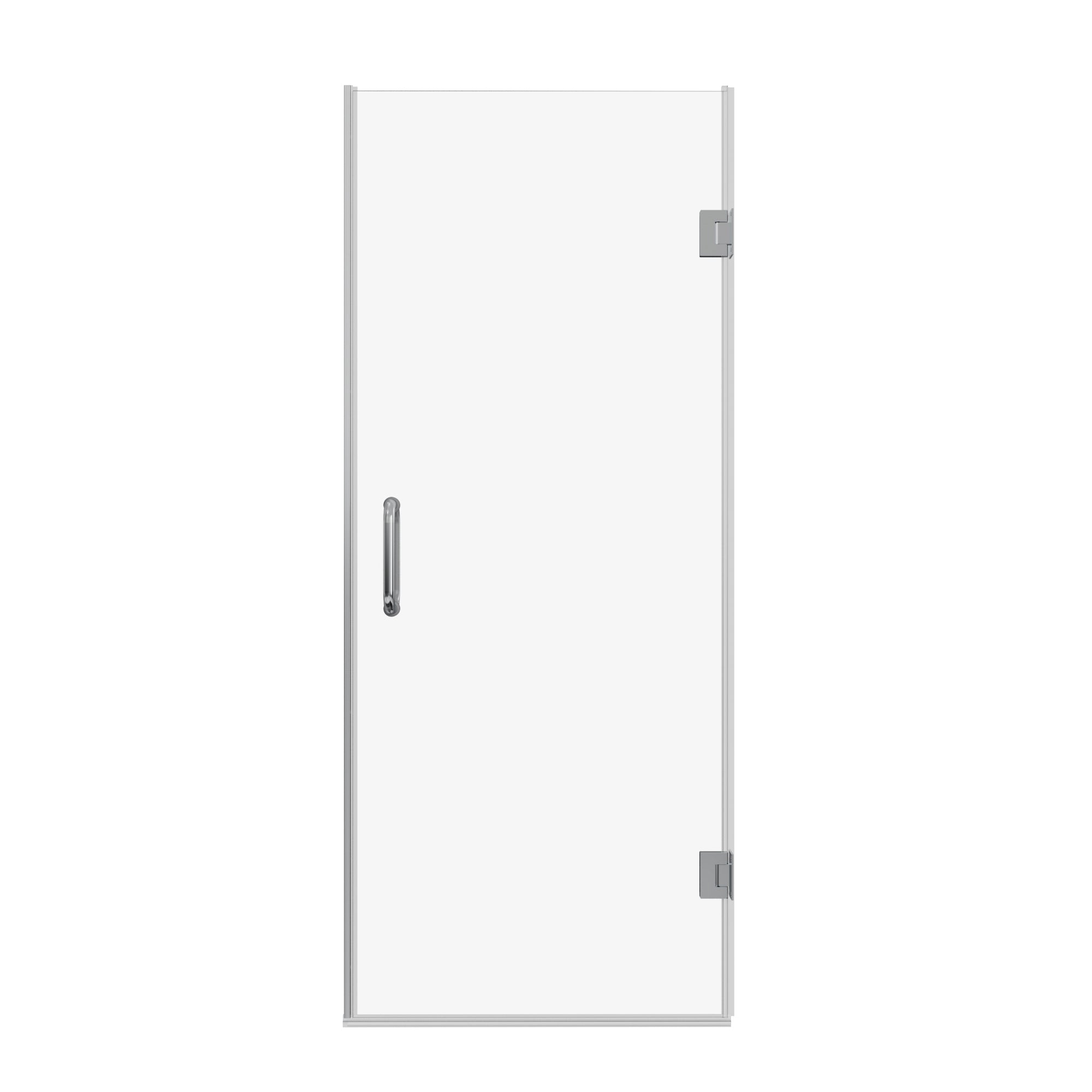 28'' W x 72'' H Frameless Shower Door in Chrome with Clear Glass
