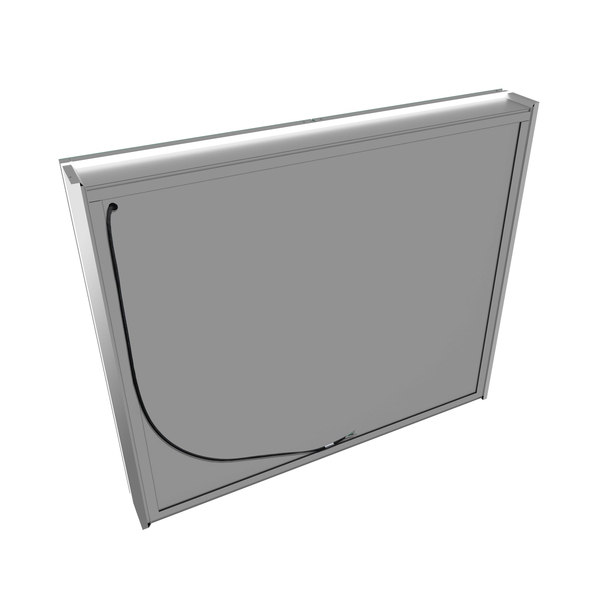 WELLFOR 48 in. x 36 in. Recessed/Surface Mount Right Medicine Cabinet with 5X Magnifier Mirror and Night Light