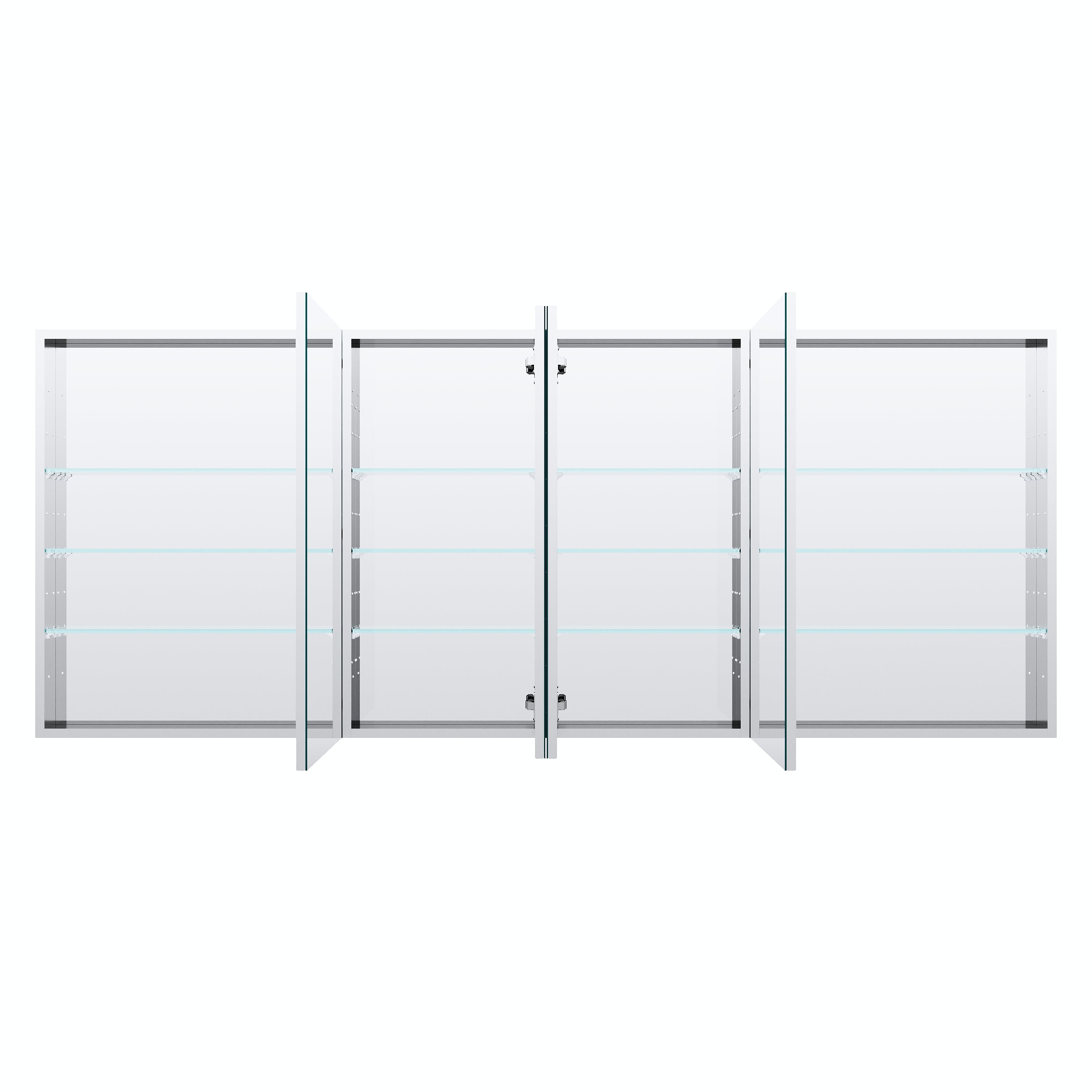 80 in.×32 in.H Copper-Free Mirror Medicine Cabinet with Soft-Close Blum® Hinges and 4 Doors