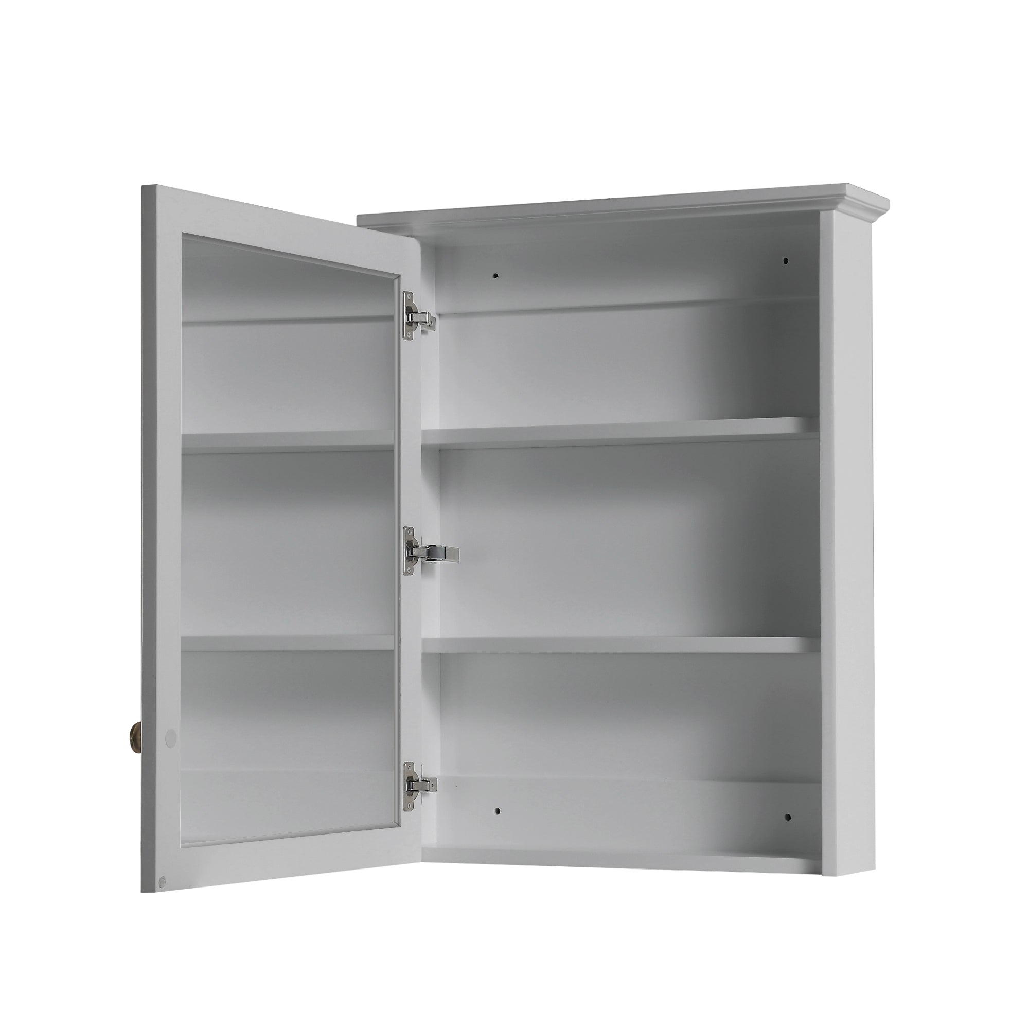 Wooden Medicine Cabinet with Mirror
