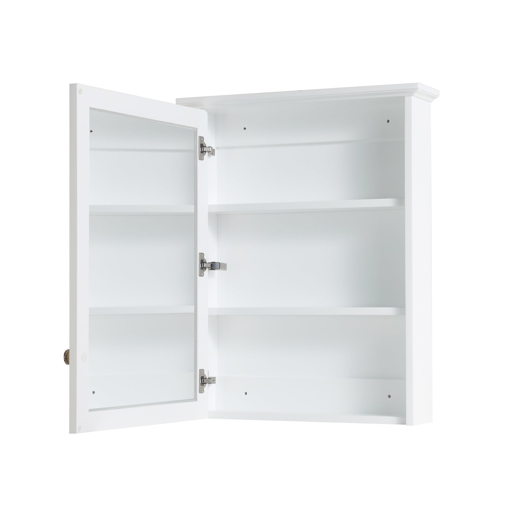 Wooden Medicine Cabinet with Mirror