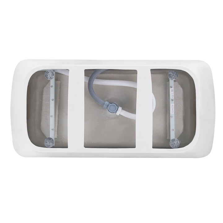 67"   White Acrylic Freestanding Soaking Bathtub