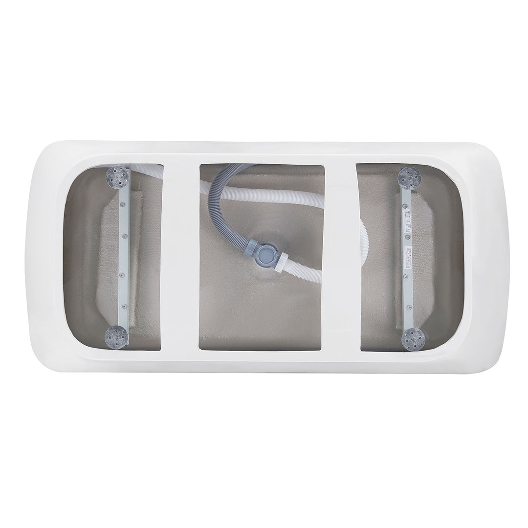 31-in W x 67-in L White Acrylic Freestanding Soaking Bathtub