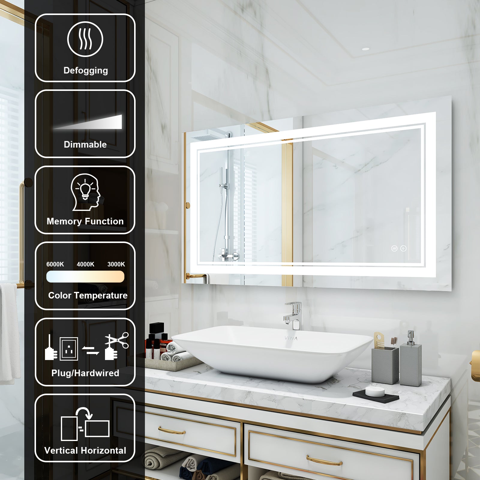 Lighted Bathroom Mirrors