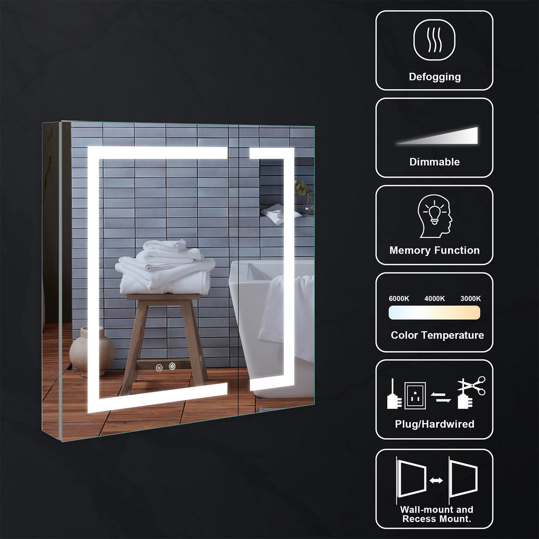 recessed mirror medicine cabinet