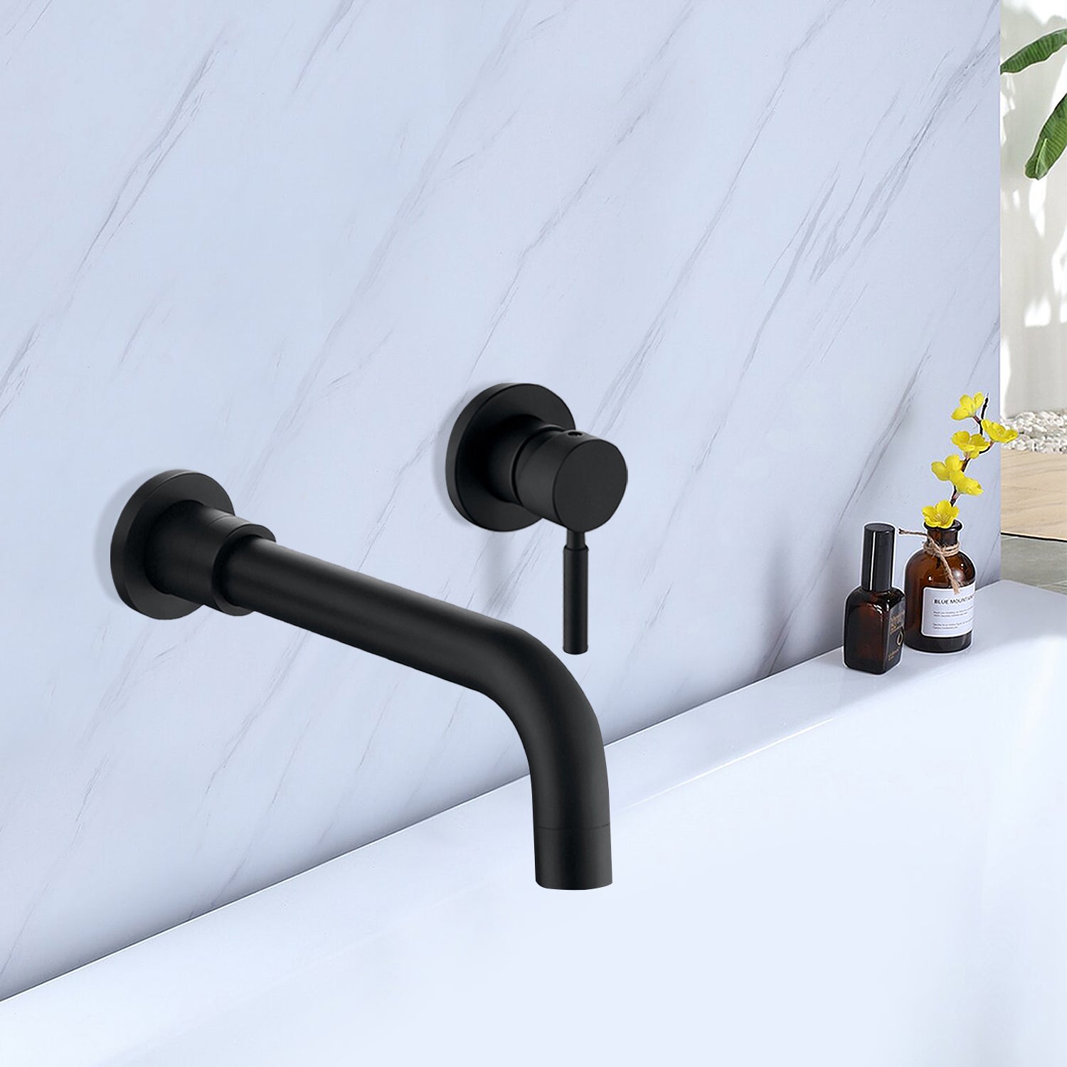 Single-Handle Wall Mount Bathroom Faucet