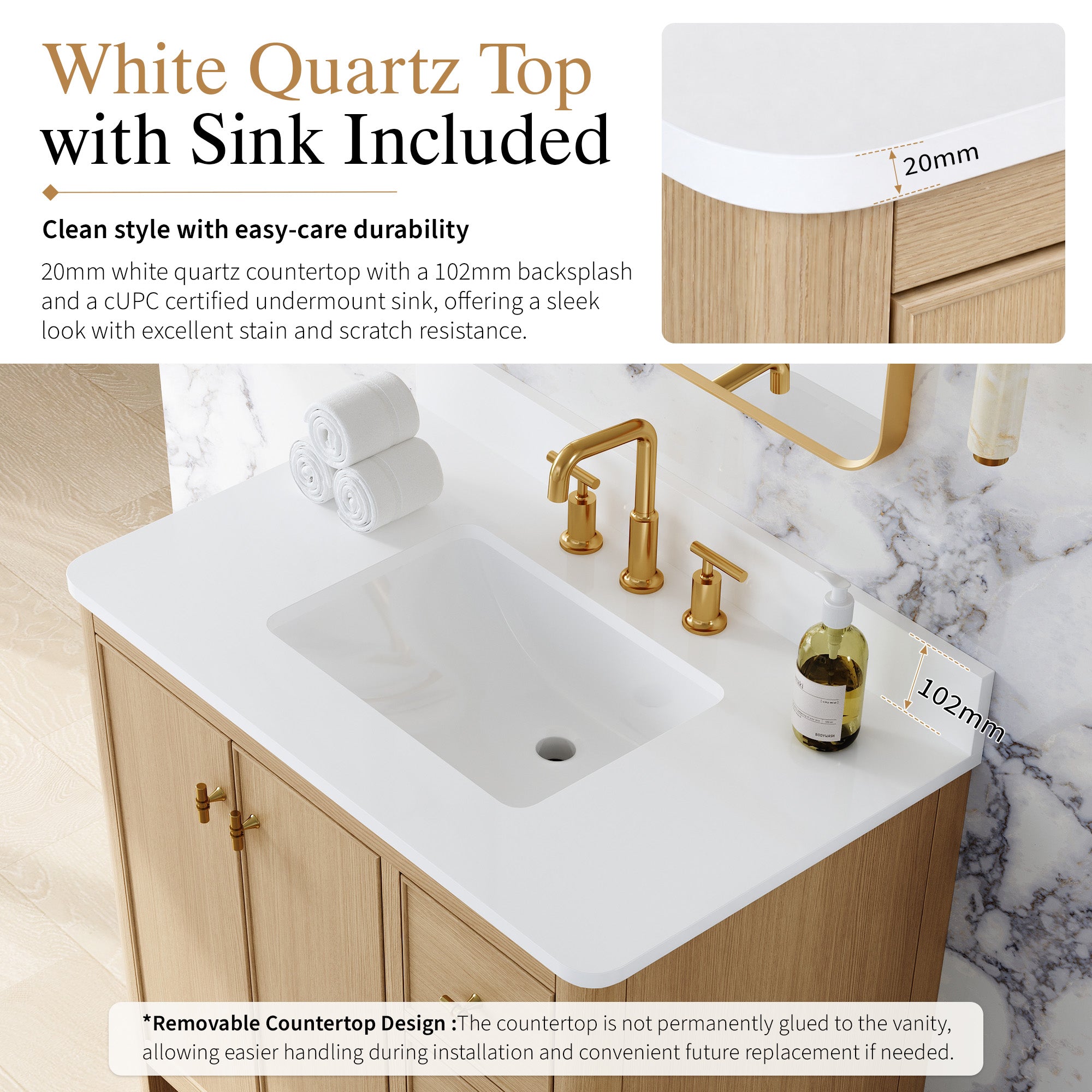 #Handle Color_Brushed Gold