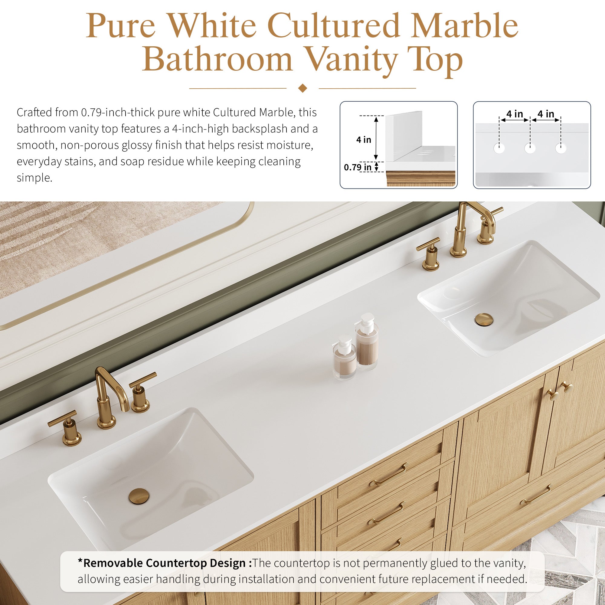 #Handle Color_Brushed Gold