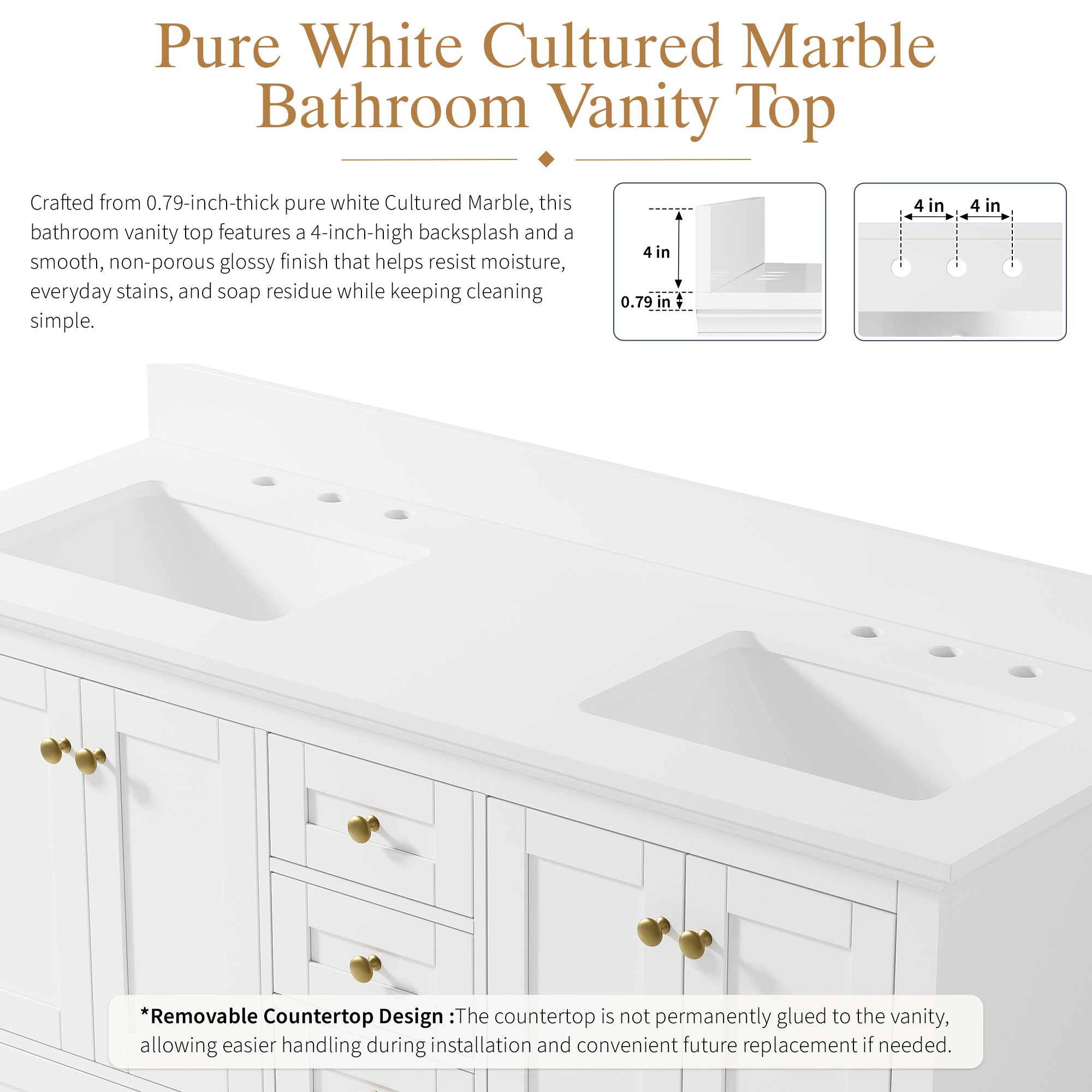 #Handle Color_Brushed Gold