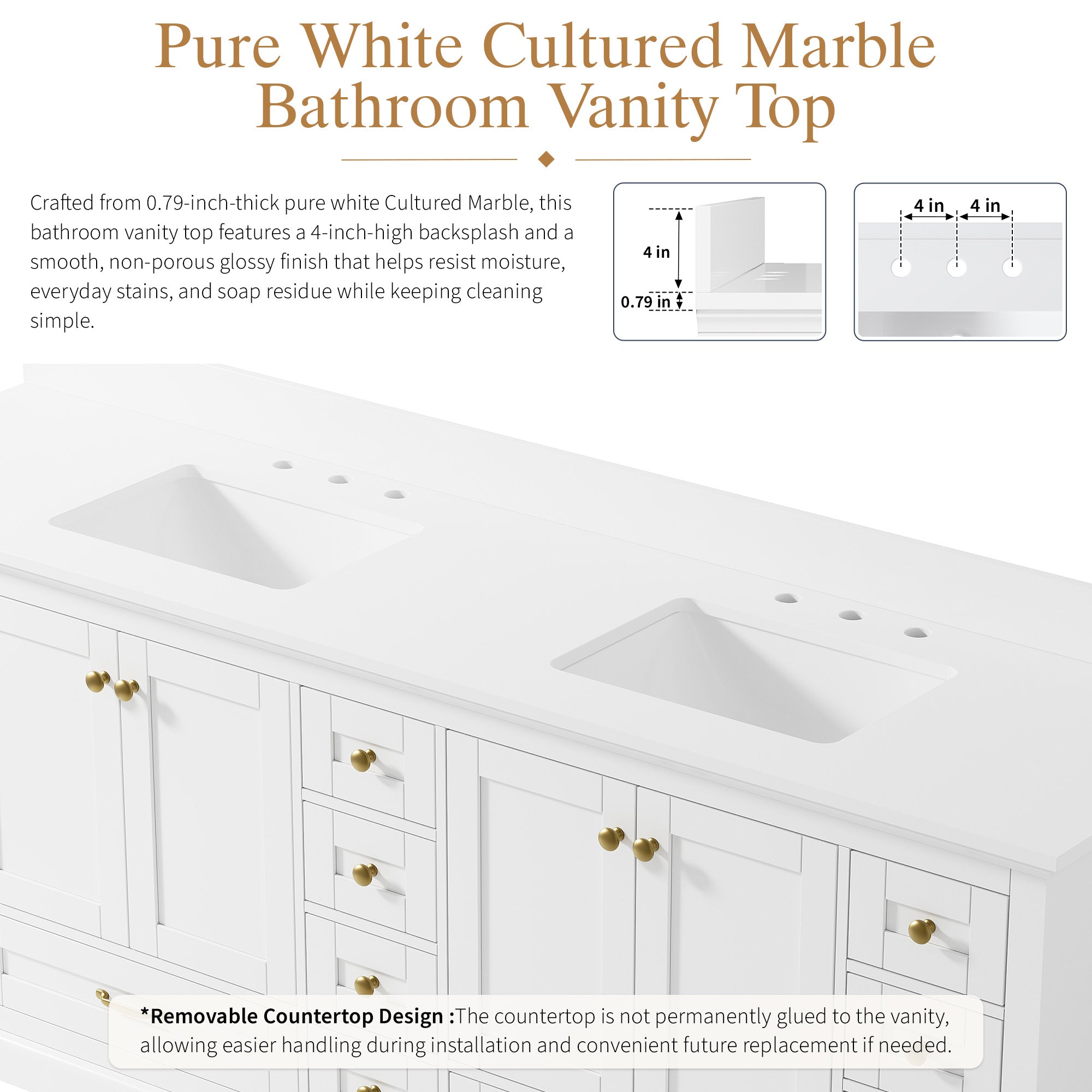 #Handle Color_Brushed Gold
