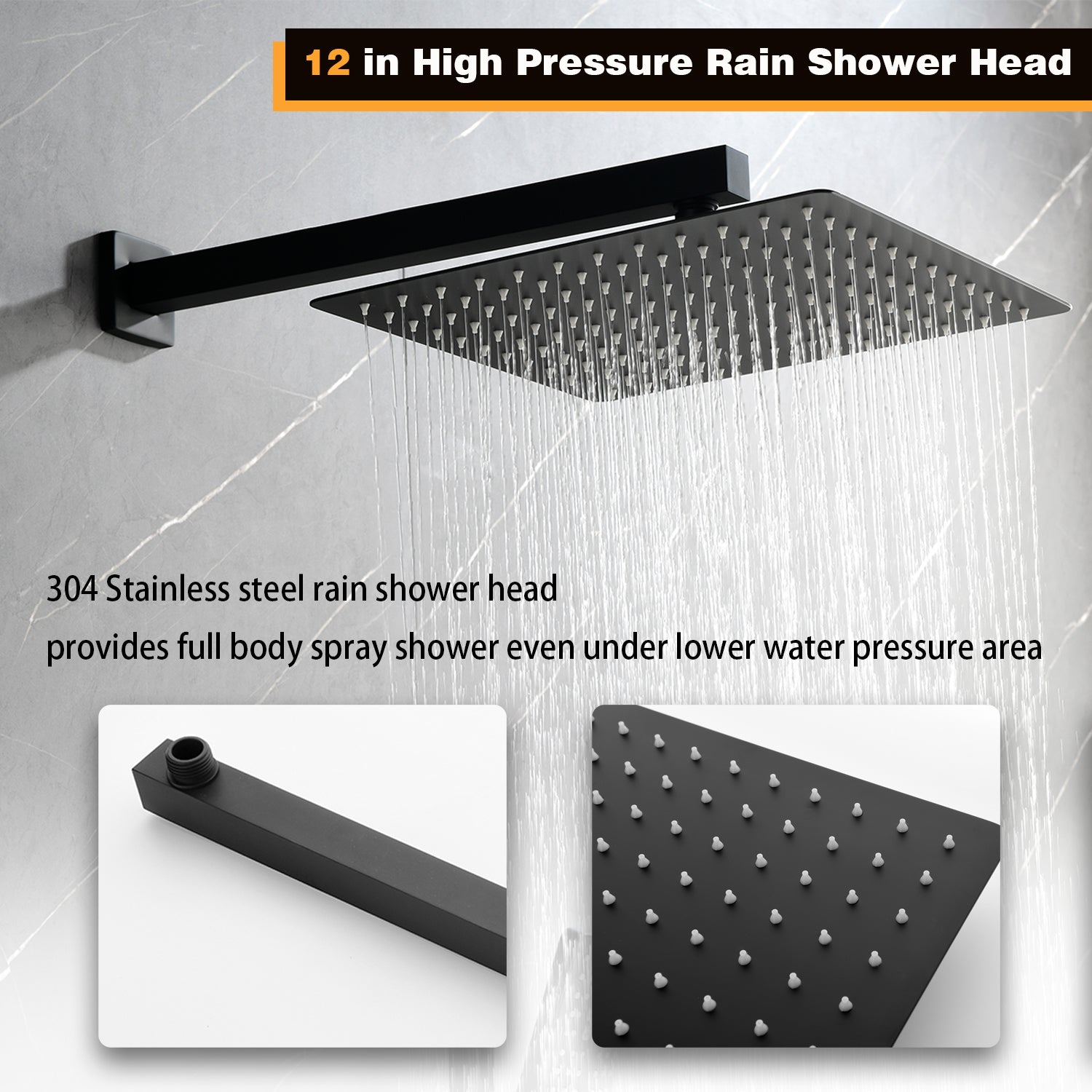 rain head shower system