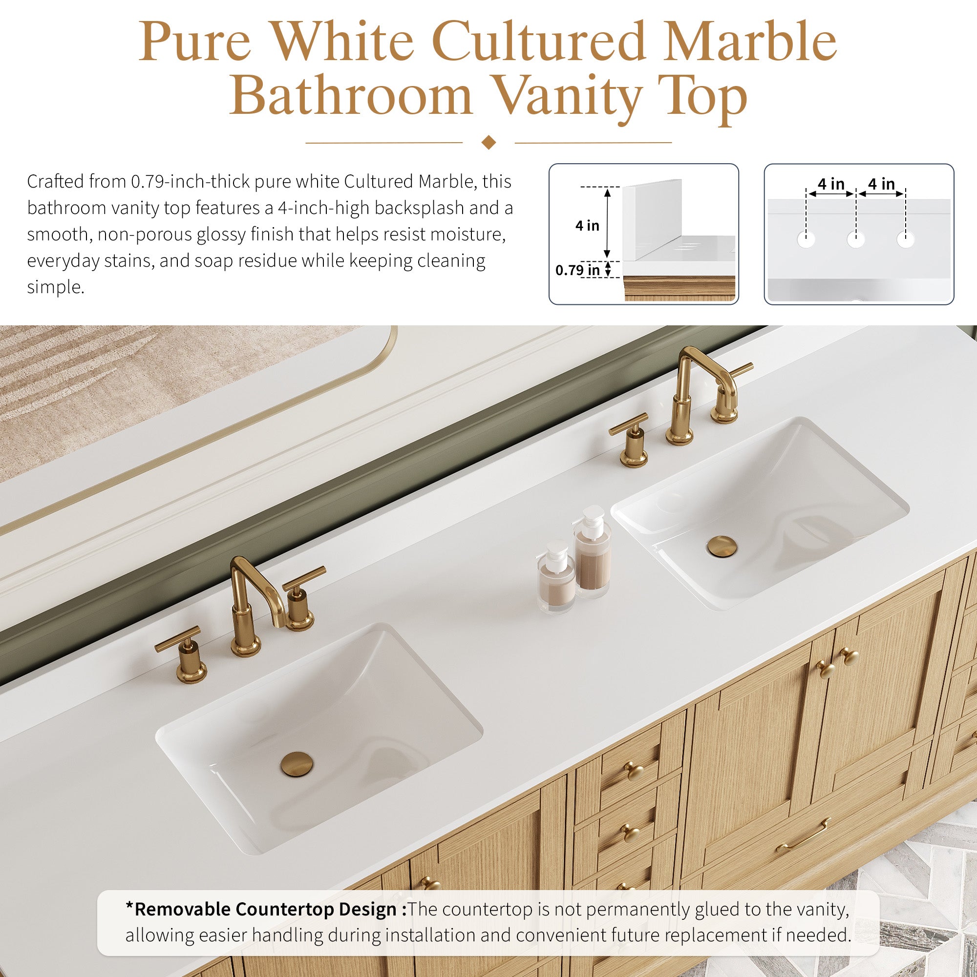 #Handle Color_Brushed Gold