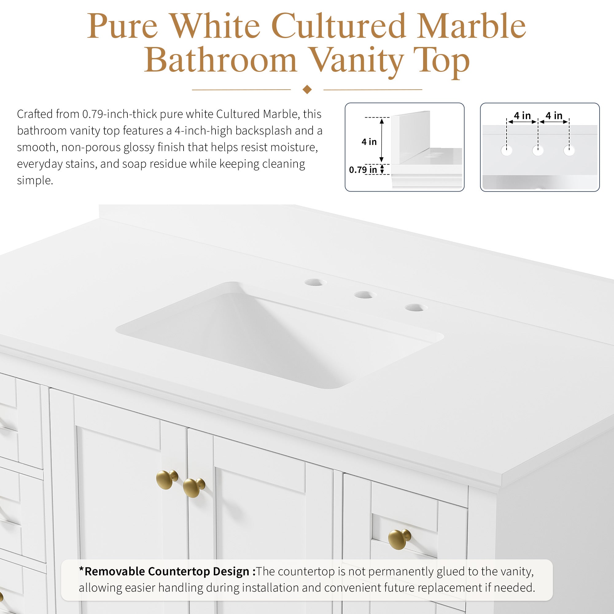 #Handle Color_Brushed Gold
