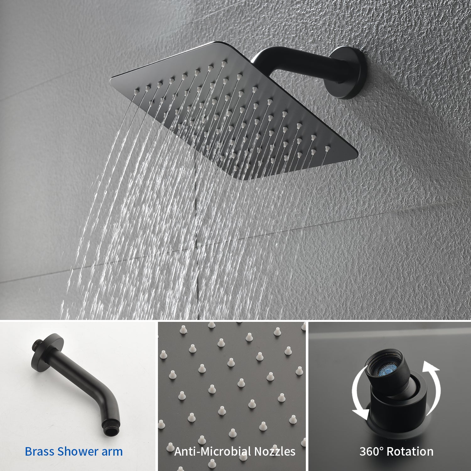 Tub Spout Tub and Shower Valve Trim Kit Shower System All Metal Shower Fixtures Wall Mount