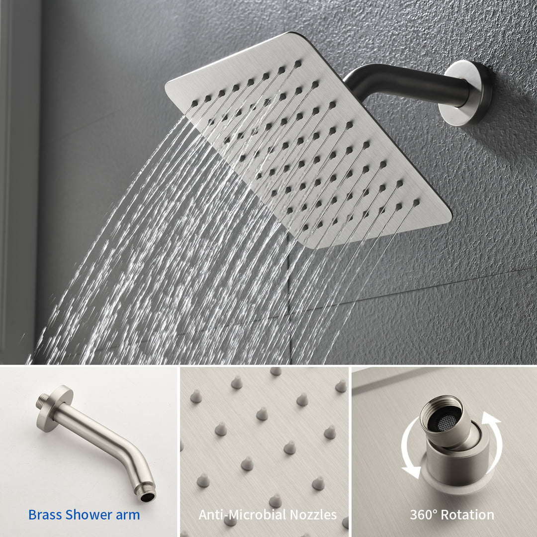 Tub Spout Tub and Shower Valve Trim Kit Shower System All Metal Shower Fixtures Wall Mount