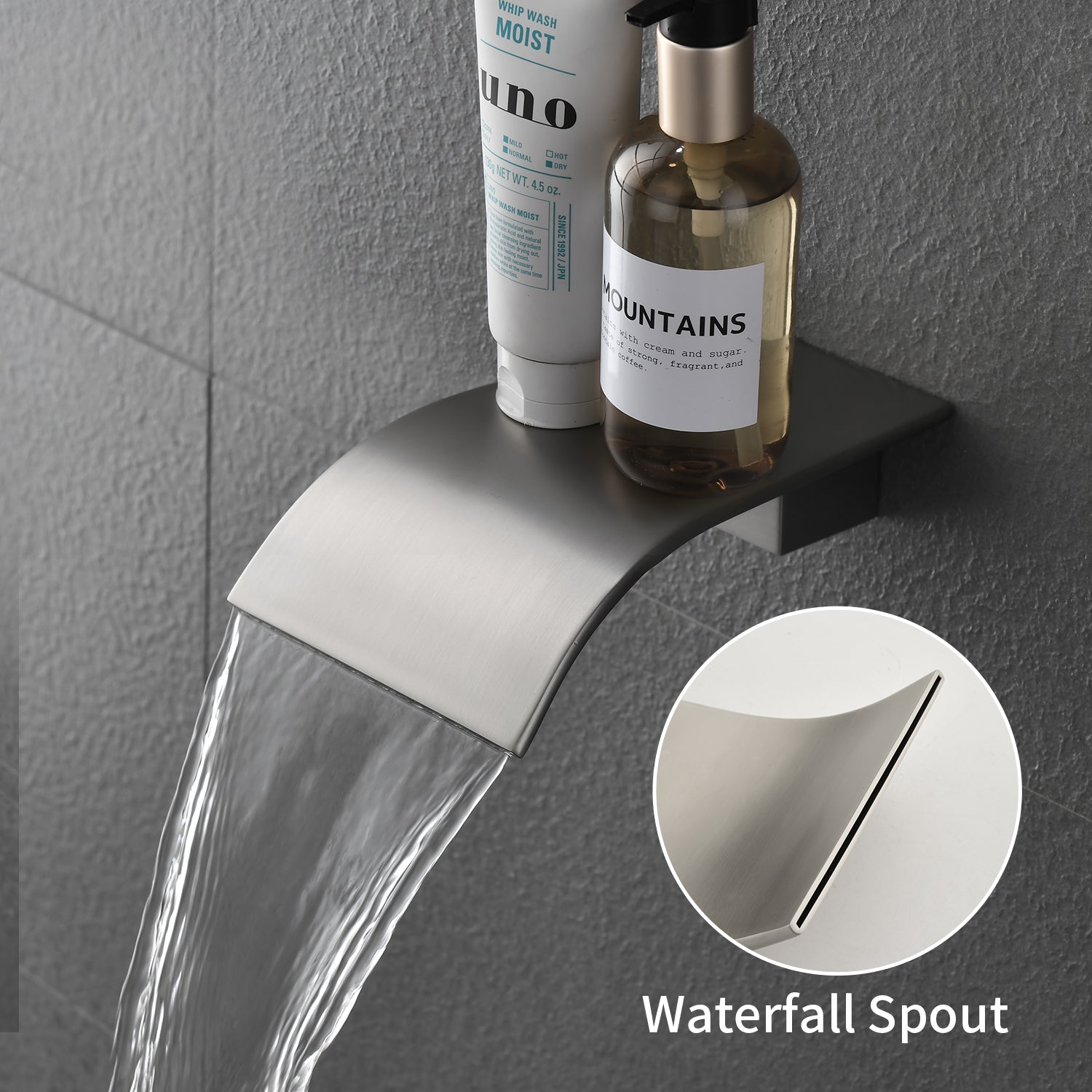 Tub Spout Tub and Shower Valve Trim Kit Shower System All Metal Shower Fixtures Wall Mount