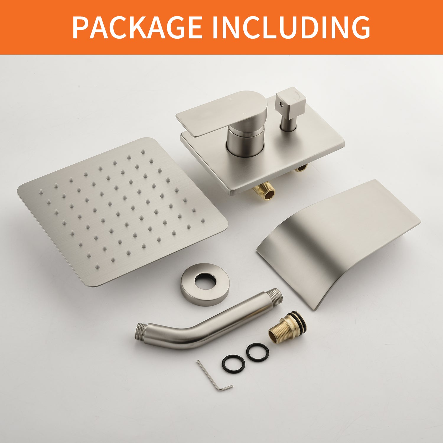 Tub Spout Tub and Shower Valve Trim Kit Shower System All Metal Shower Fixtures Wall Mount