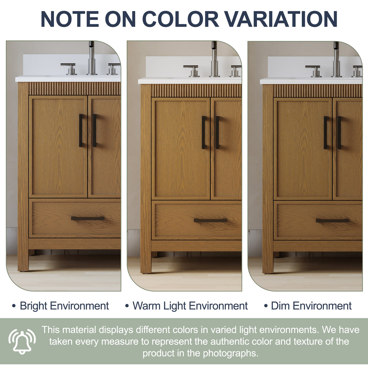 36 Inch Freestanding Solid Wood Bathroom Vanity with Fluted Molding, Pure White Quartz Countertop, Walnut