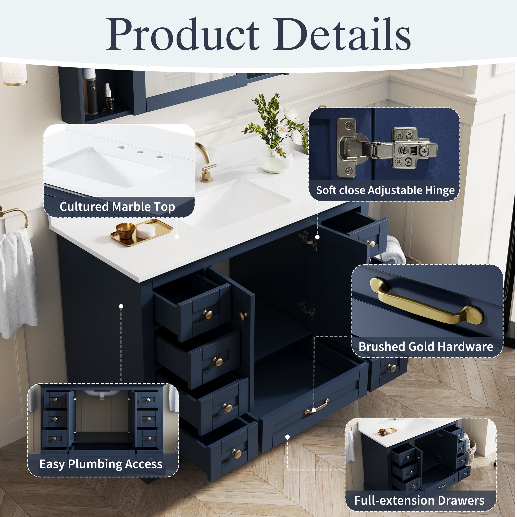 #Handle Color_Brushed Gold