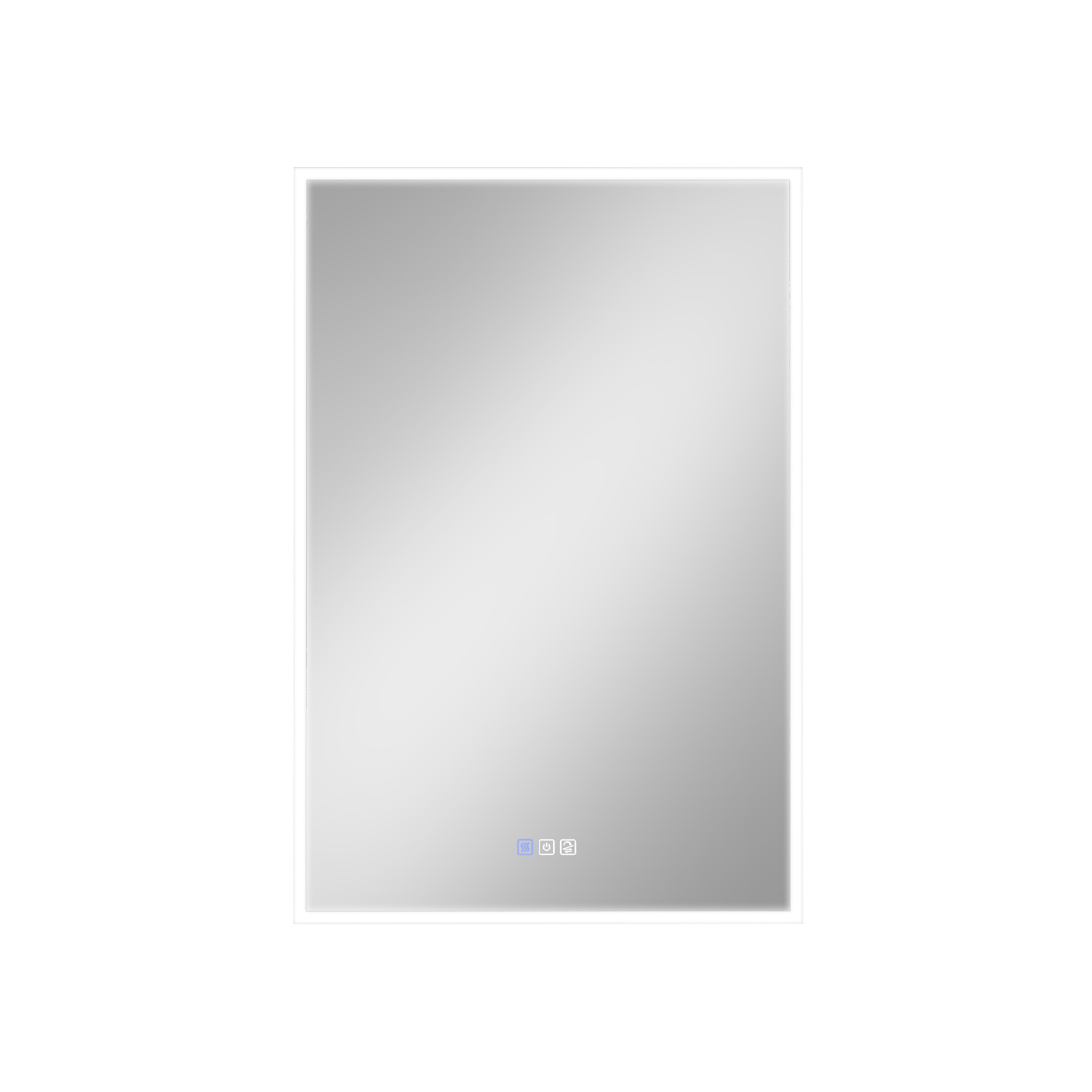 24 in. x 36 in. Upgraded Recessed/Surface Mount Left LED Medicine Cabinet with 3X Magnifier Glass Mirror