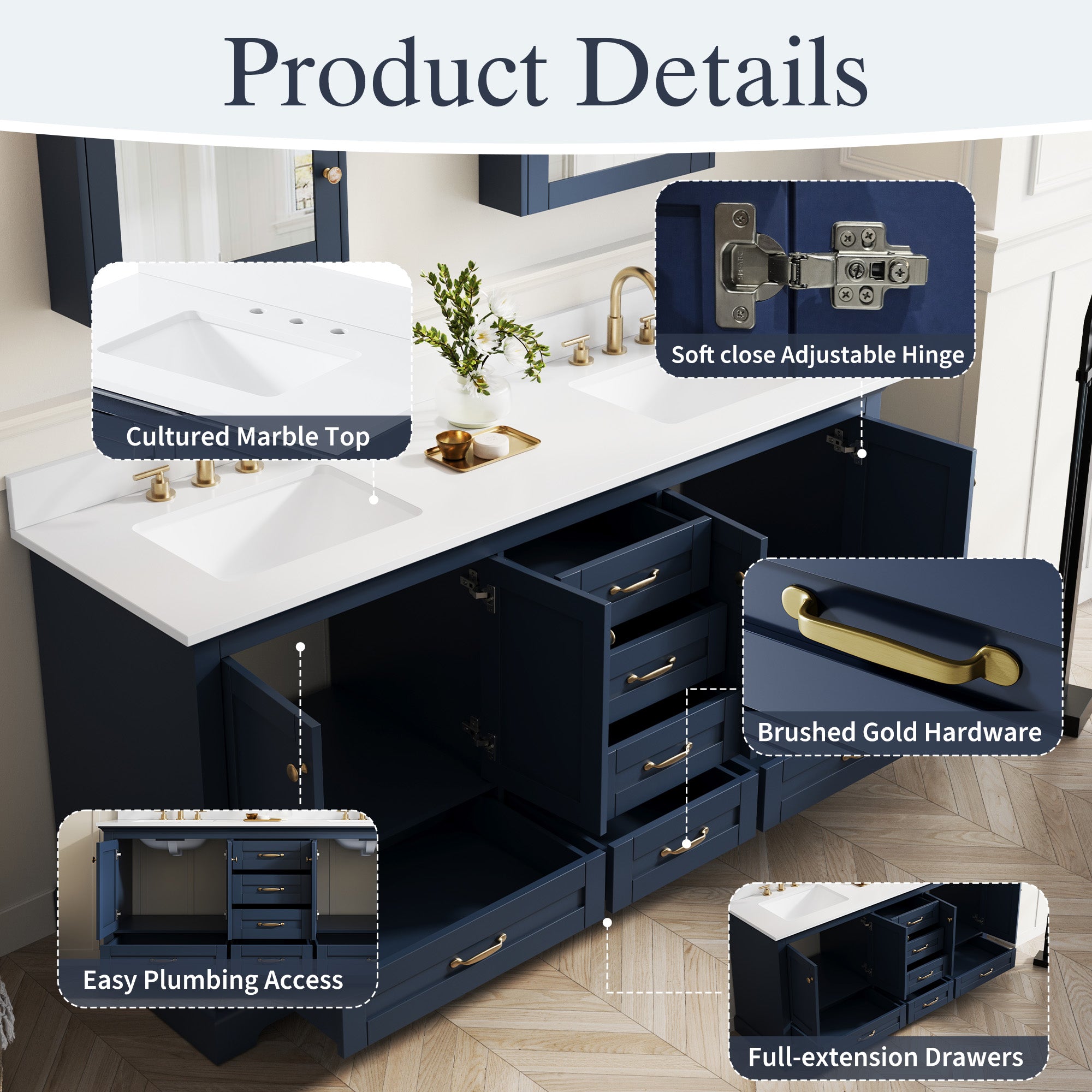 #Handle Color_Brushed Gold