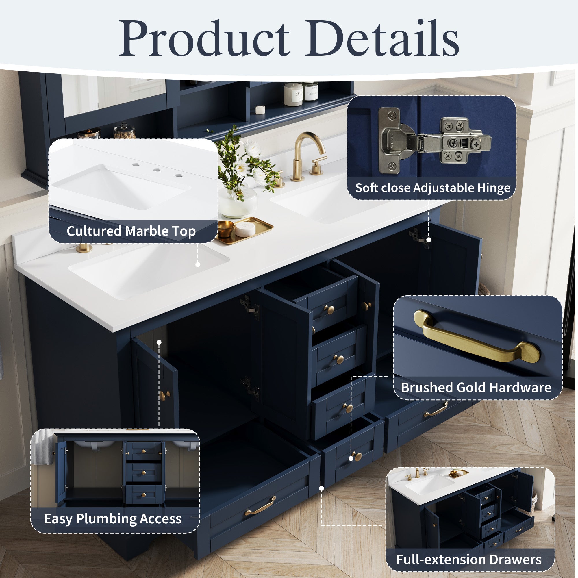 #Handle Color_Brushed Gold