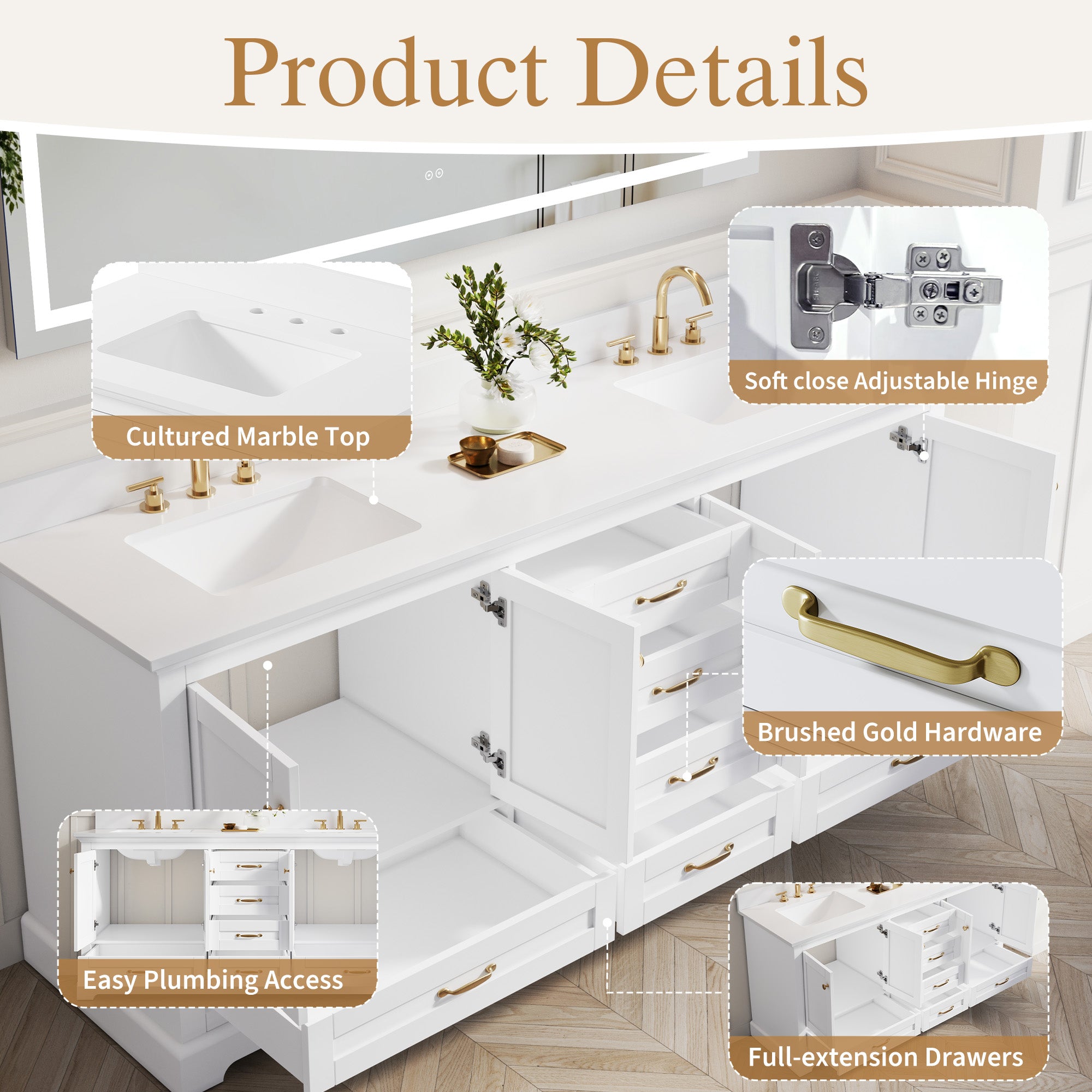 #Handle Color_Brushed Gold